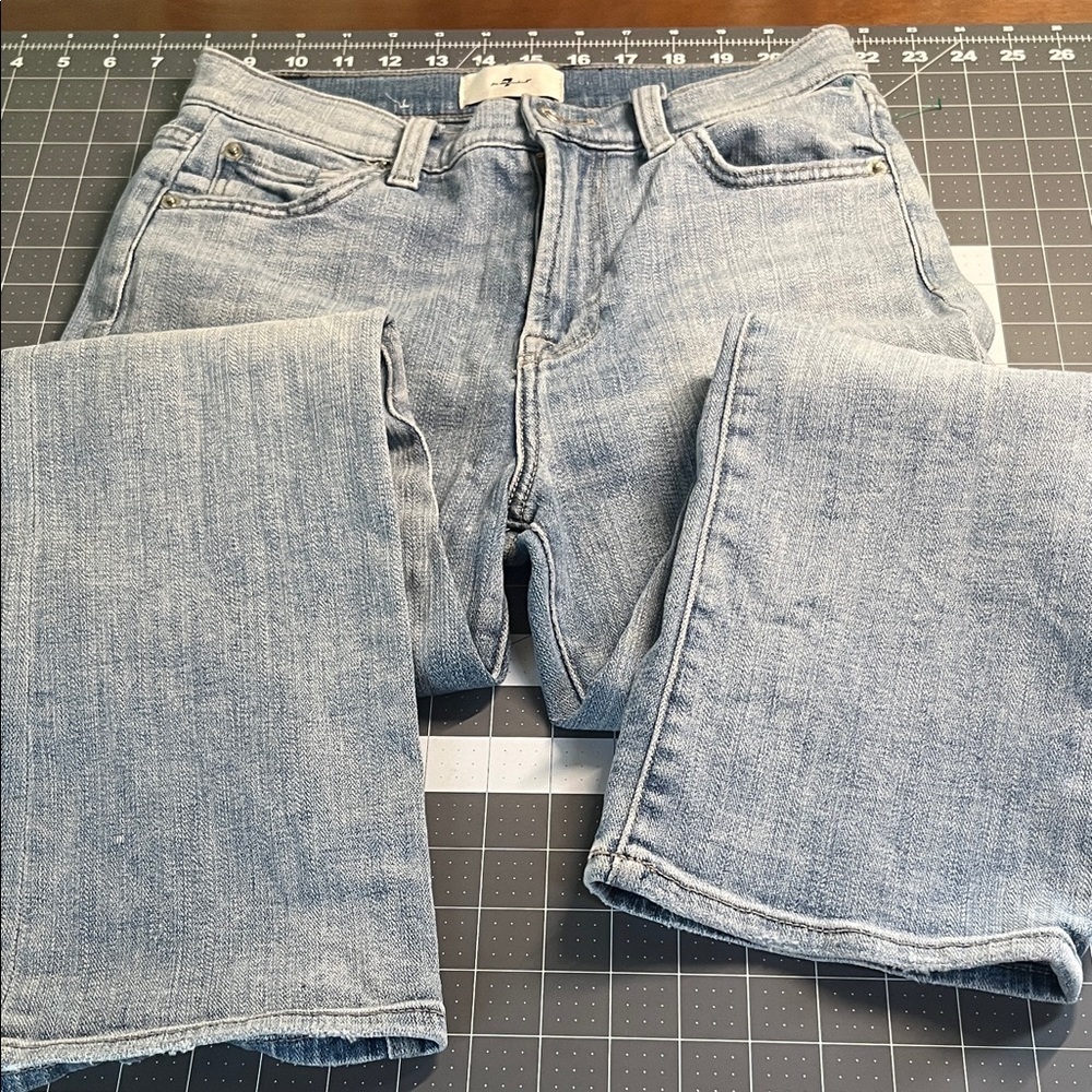 7 for all Mankind High Waist Slim Kick Cropped